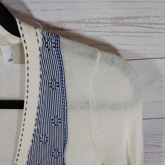 ๐ Anthropologie Guinevere Embroidered Cardigan - Picture 4 of 12